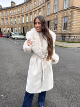 The Giana - Faux Fur Collar & Cuff Coat